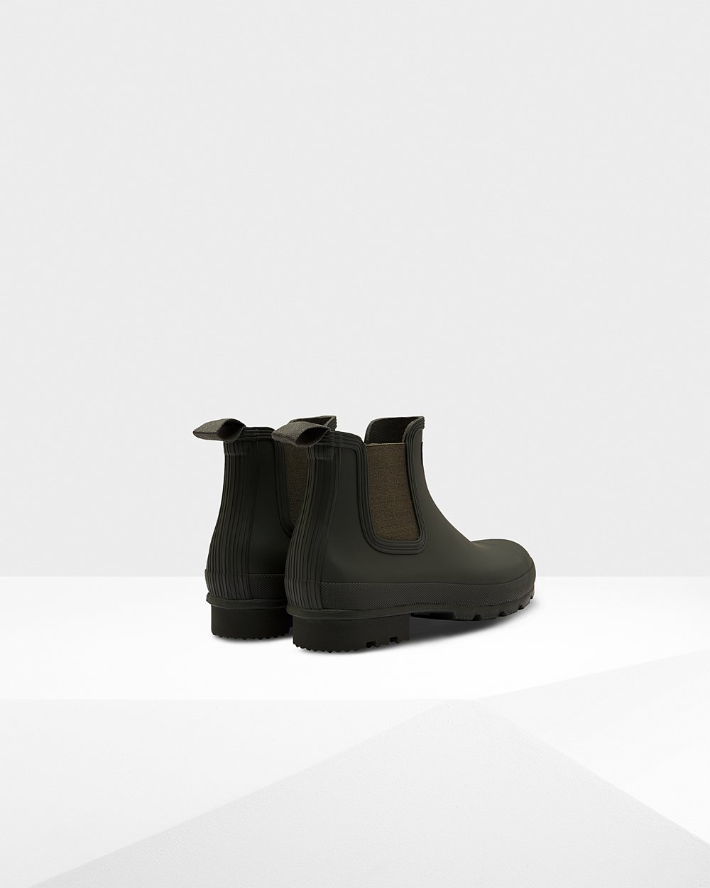 Chelsea Boots Heren - Hunter Original - Donker Olijfgroen - 68LAXKUIH